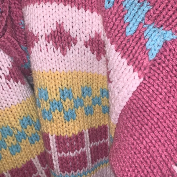 VINTAGE Knit Kawaii Peruvian Oversized Sweater - Picture 10 of 11